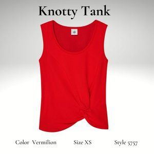 Knotty Tank-Vermilion (Red) Tank-cabi style 5757